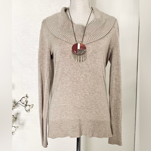 WHBM Cowl Neck Sweater w/ Buttons Up Arm - Picture 4 of 12